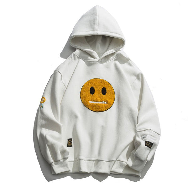 "Mr Smiley" Unisex Hip Hop Men Women Streetwear Graphic Hoodie