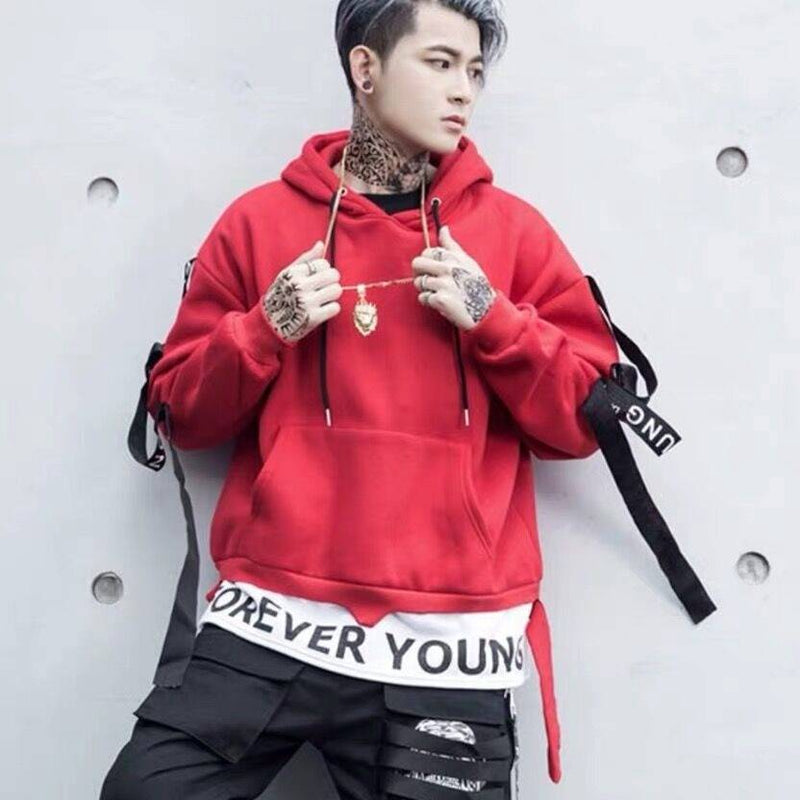 "Forever Young" Unisex Men Women Streetwear Graphic Hoodie