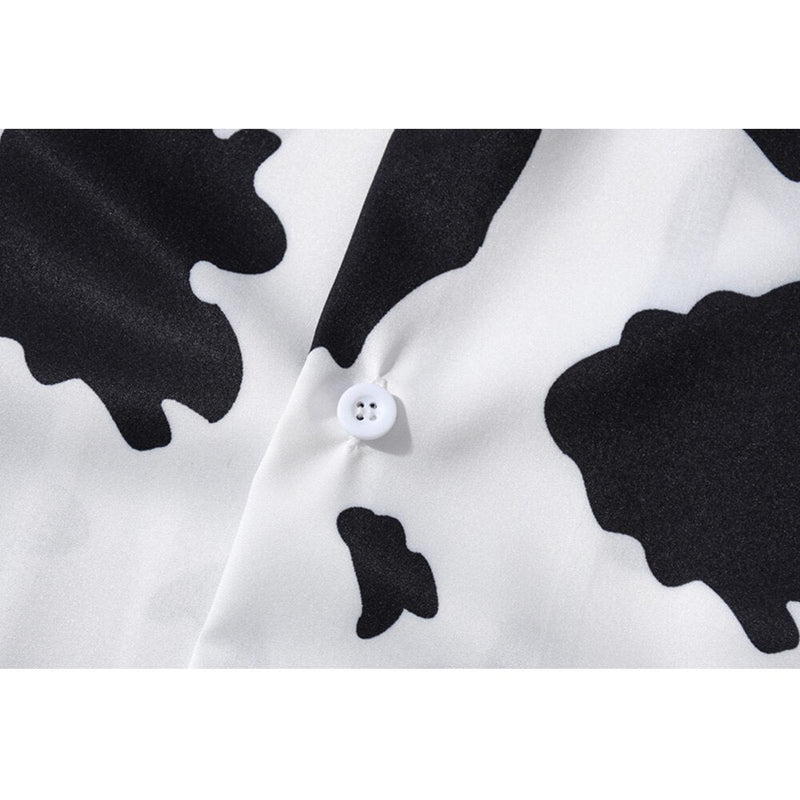 "Moonlight" Unisex Men Women Streetwear Graphic Button Shirt
