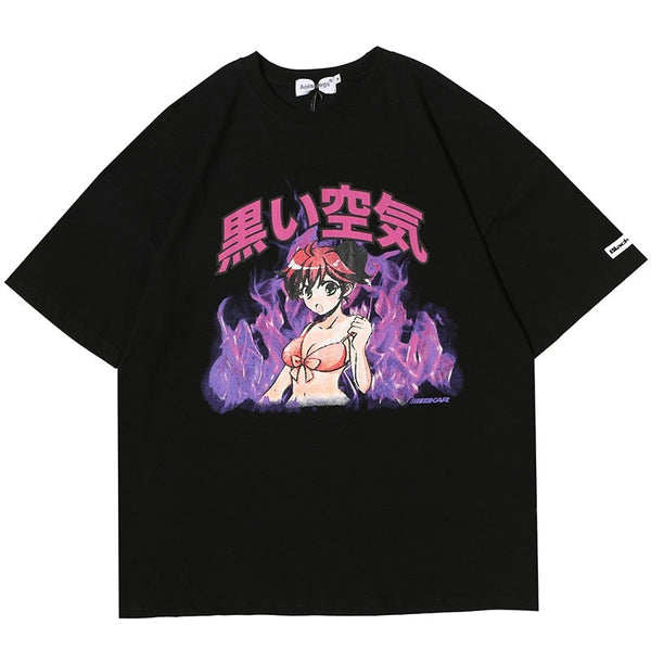 "Purple Smoke" Unisex Men Women Streetwear Graphic T-Shirt
