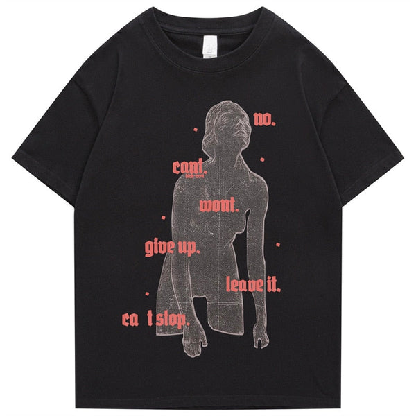 "Can Not Stop" Men Women Streetwear Unisex Graphic T-Shirt