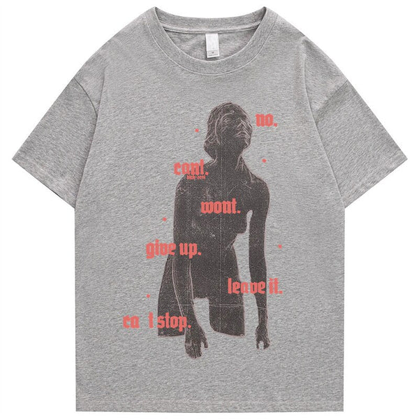 "Can Not Stop" Men Women Streetwear Unisex Graphic T-Shirt