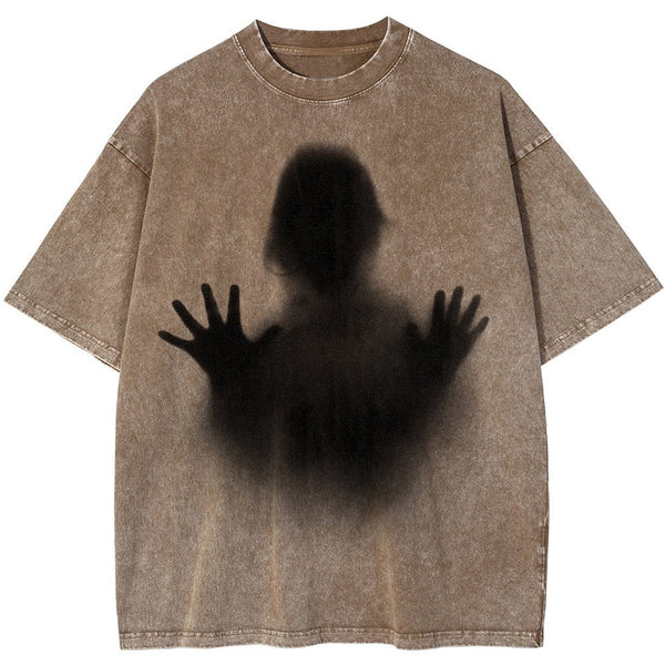 "Ghostly Stop" Unisex Men Women Streetwear Graphic T-Shirt