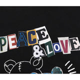"More Peace and Love" Unisex Men Women Streetwear Graphic T-Shirt