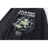 "Human Future" Unisex Men Women Streetwear Hoodie