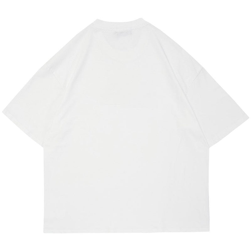 "Orange Flame" Unisex Men Women Streetwear Graphic T-Shirt