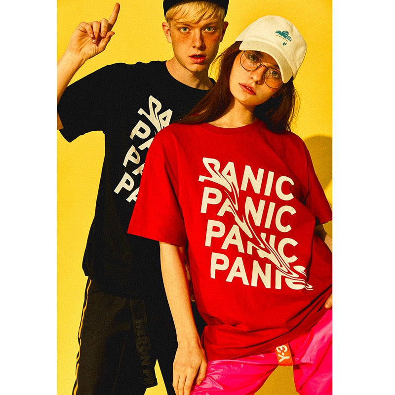 "Panic Mode" Unisex Men Women Streetwear Graphic T-Shirt