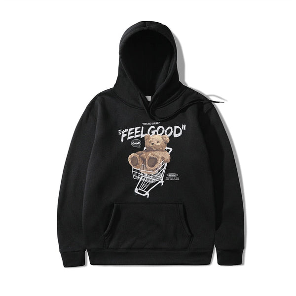 "Feel Good" Unisex Men Women Streetwear Graphic Hoodie