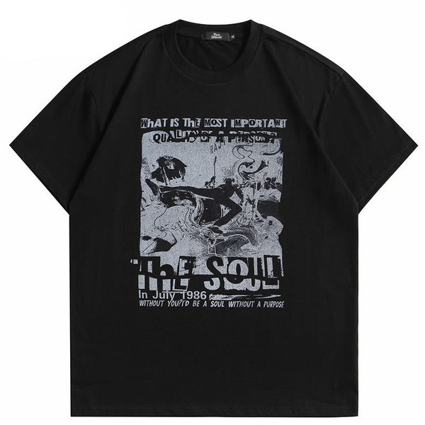 "My Soul" Unisex Men Women Streetwear Graphic T-Shirt