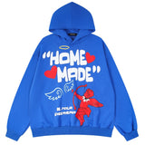 "Home Made" Unisex Men Women Streetwear Graphic Hoodie