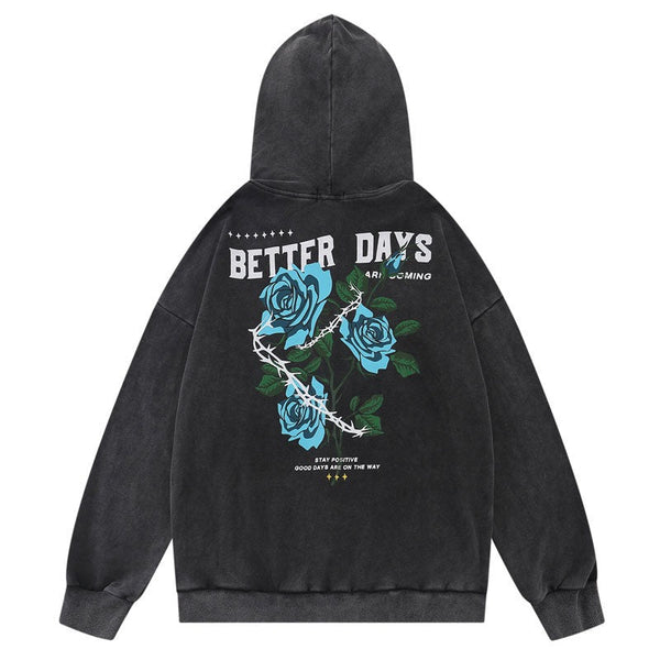 "Better Days" Unisex Men Women Streetwear Graphic Hoodie
