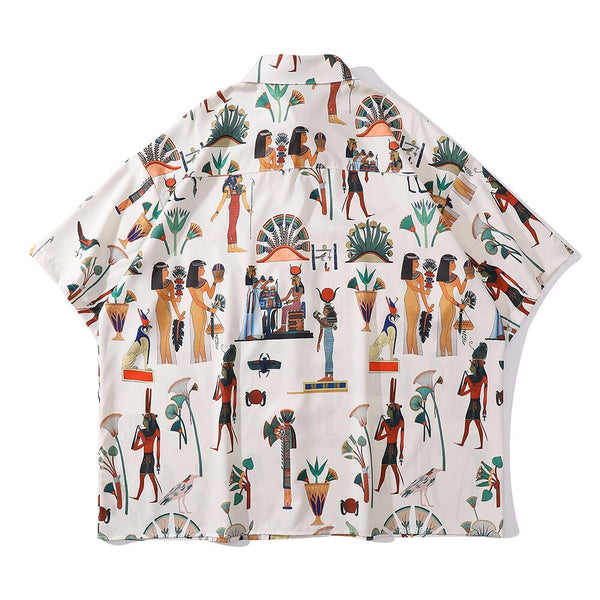 "Full Printing" Unisex Men Women Streetwear Button Shirt