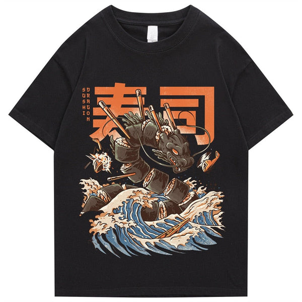"Flying Dragon" Men Women Streetwear Unisex Graphic T-Shirt