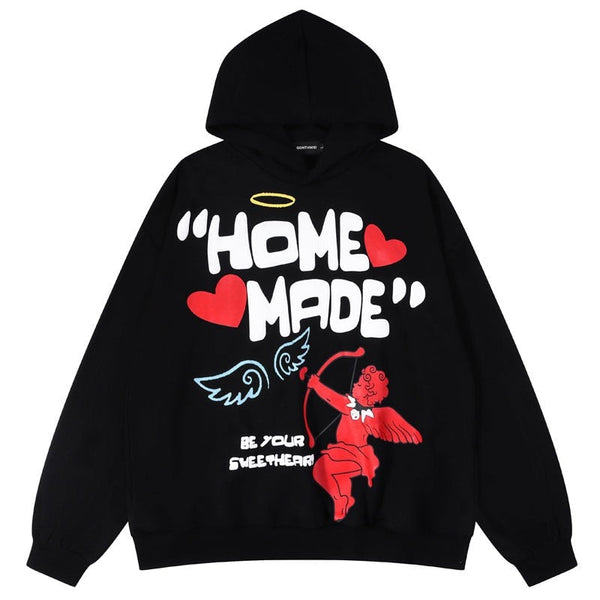 "Home Made" Unisex Men Women Streetwear Graphic Hoodie