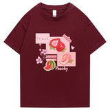 "Peachy" Men Women Streetwear Unisex Graphic T-Shirt